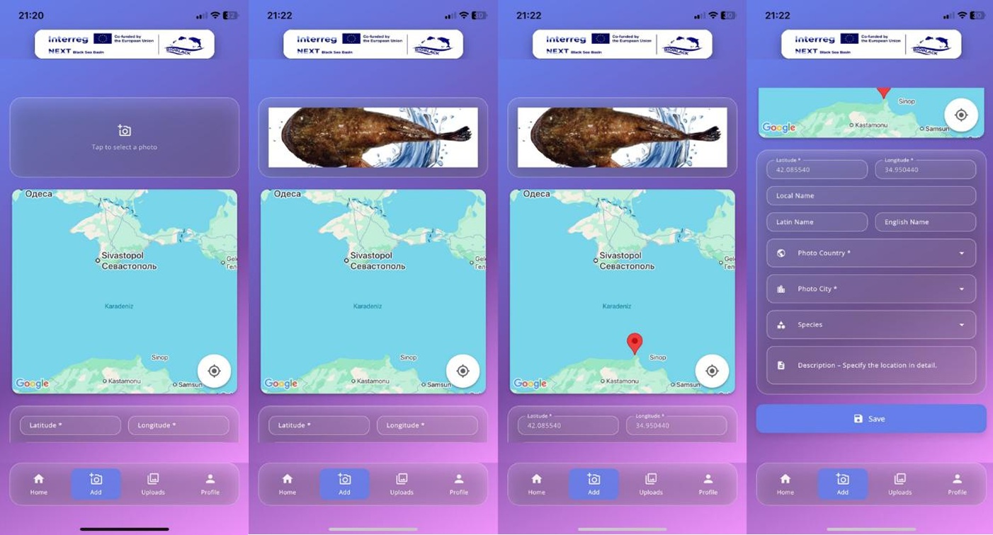 Photo addition screen