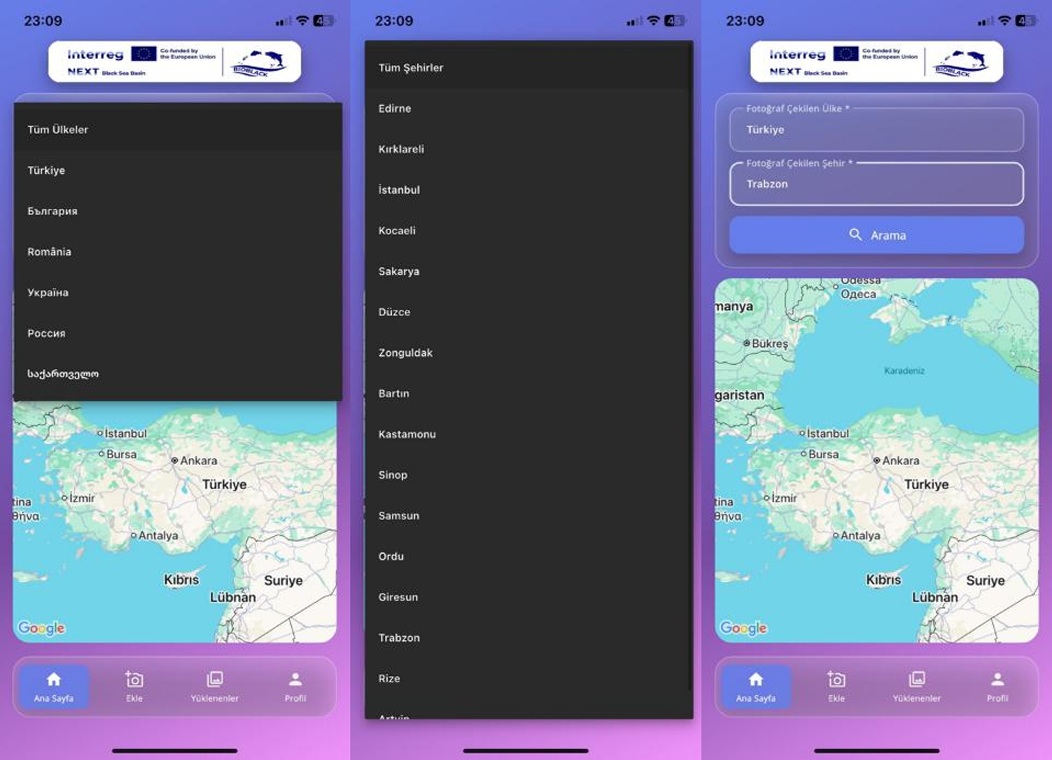 Country and city filtering